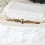 Bat Barrette: Halloween Hair Accessory: Black, Silver, Gold