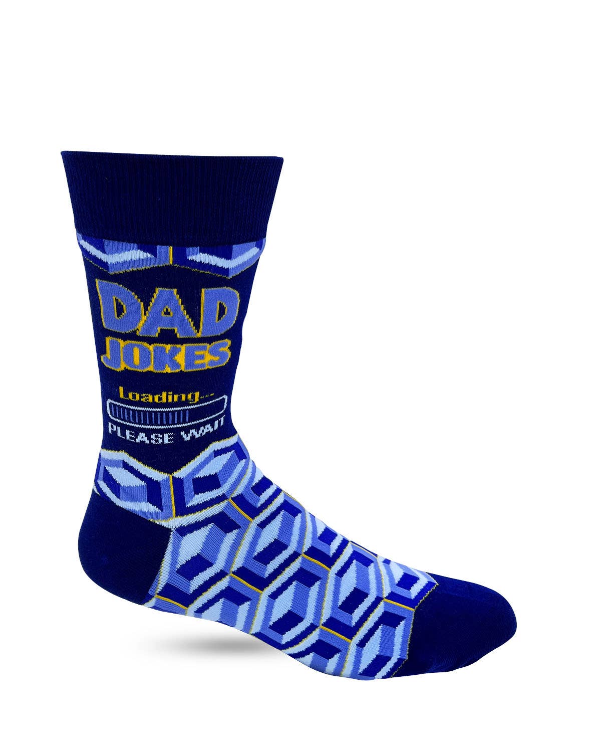Fabdaz - Dad Jokes Loading... Please Wait Men's Novelty Crew Socks by SidePony Boutique