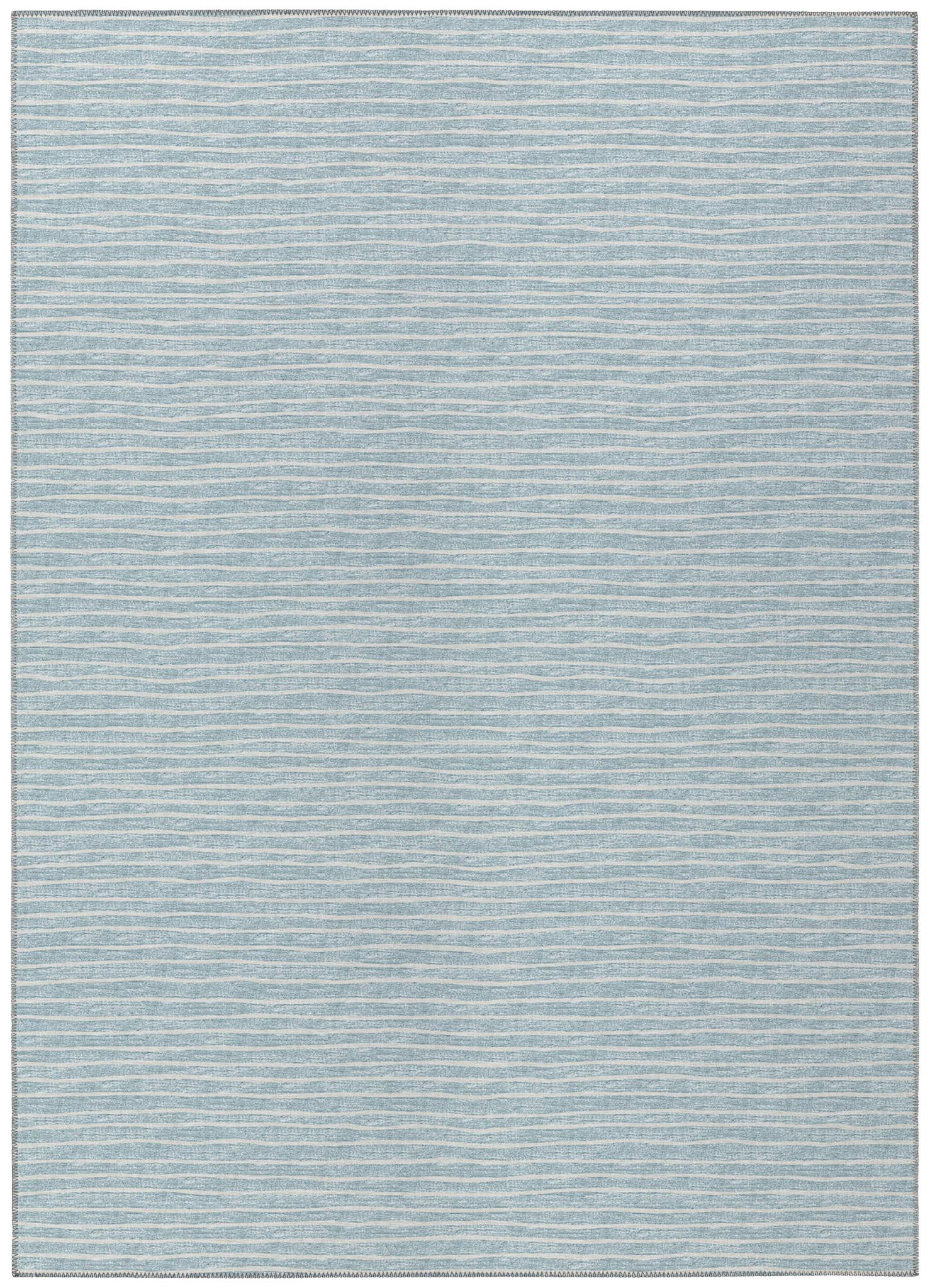 Laidley Rug Indoor/Outdoor Stripes Sky Blue 5' x 8' by Homeportonline