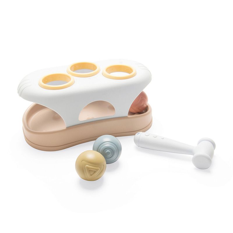 Dantoy Tiny BIO Pounding Bench & Sorting Activity 5 Piece Set, Multi