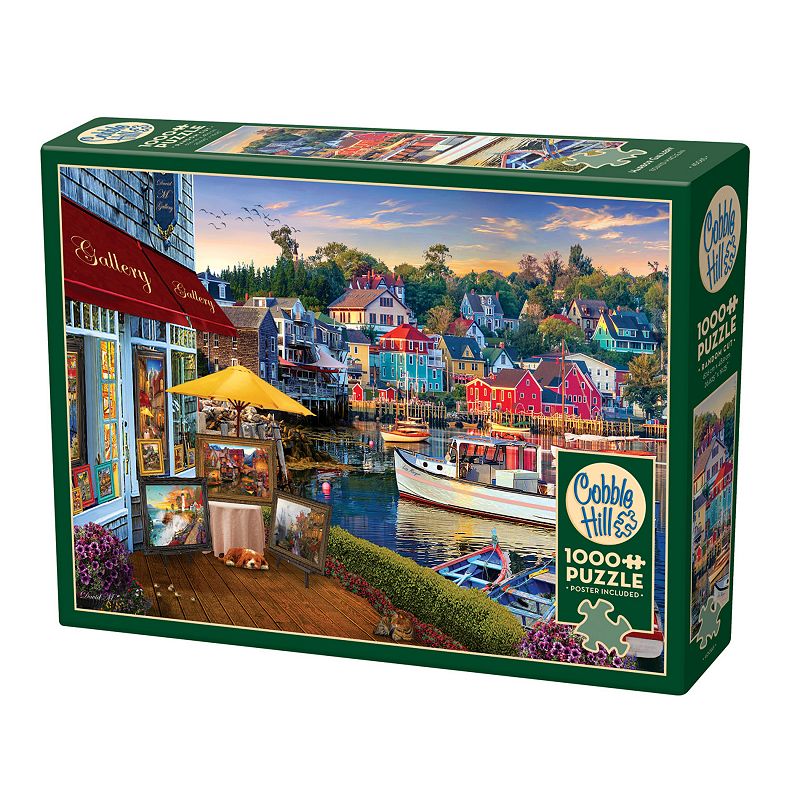 Cobble Hill 1000 Piece Puzzle: Harbor Gallery - Reference Poster Included  High Quality Jigsaw  Earth Friendly Material