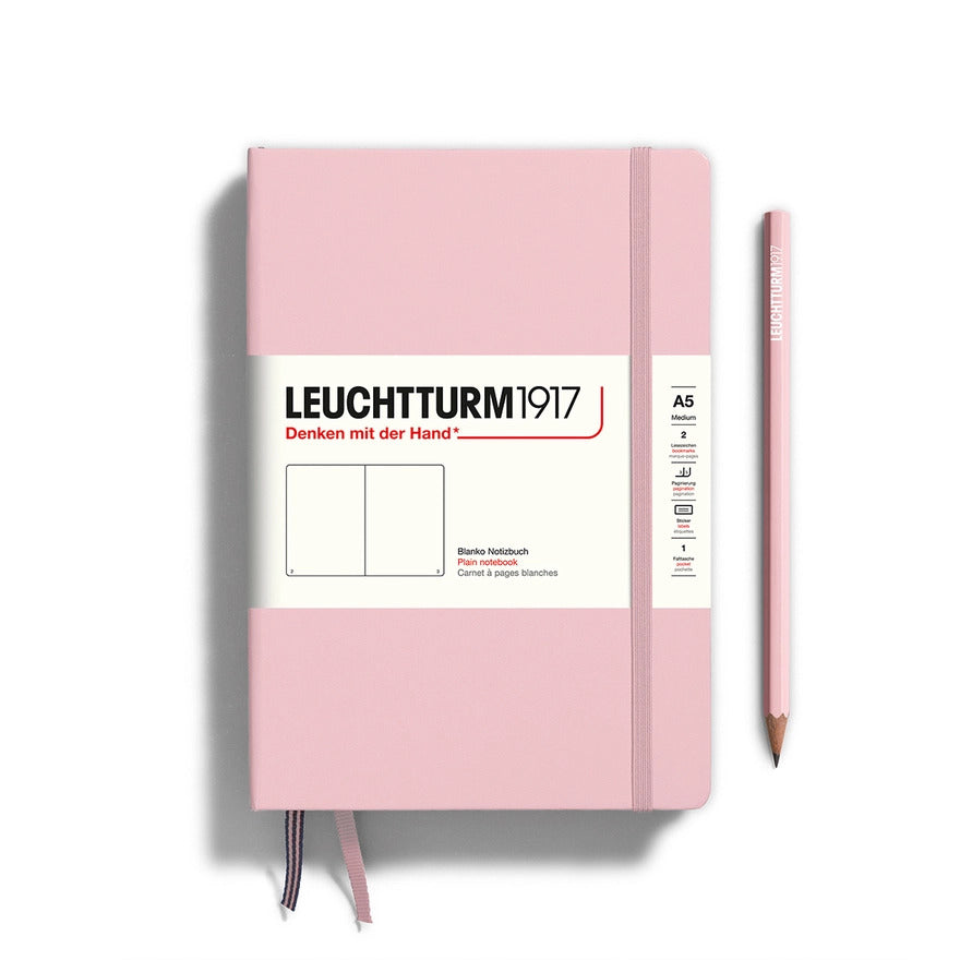 Notebooks - Medium (A5) Powder Hardcover Plain by Homeportonline
