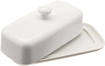 Butter Dish White by Kiss the Cook