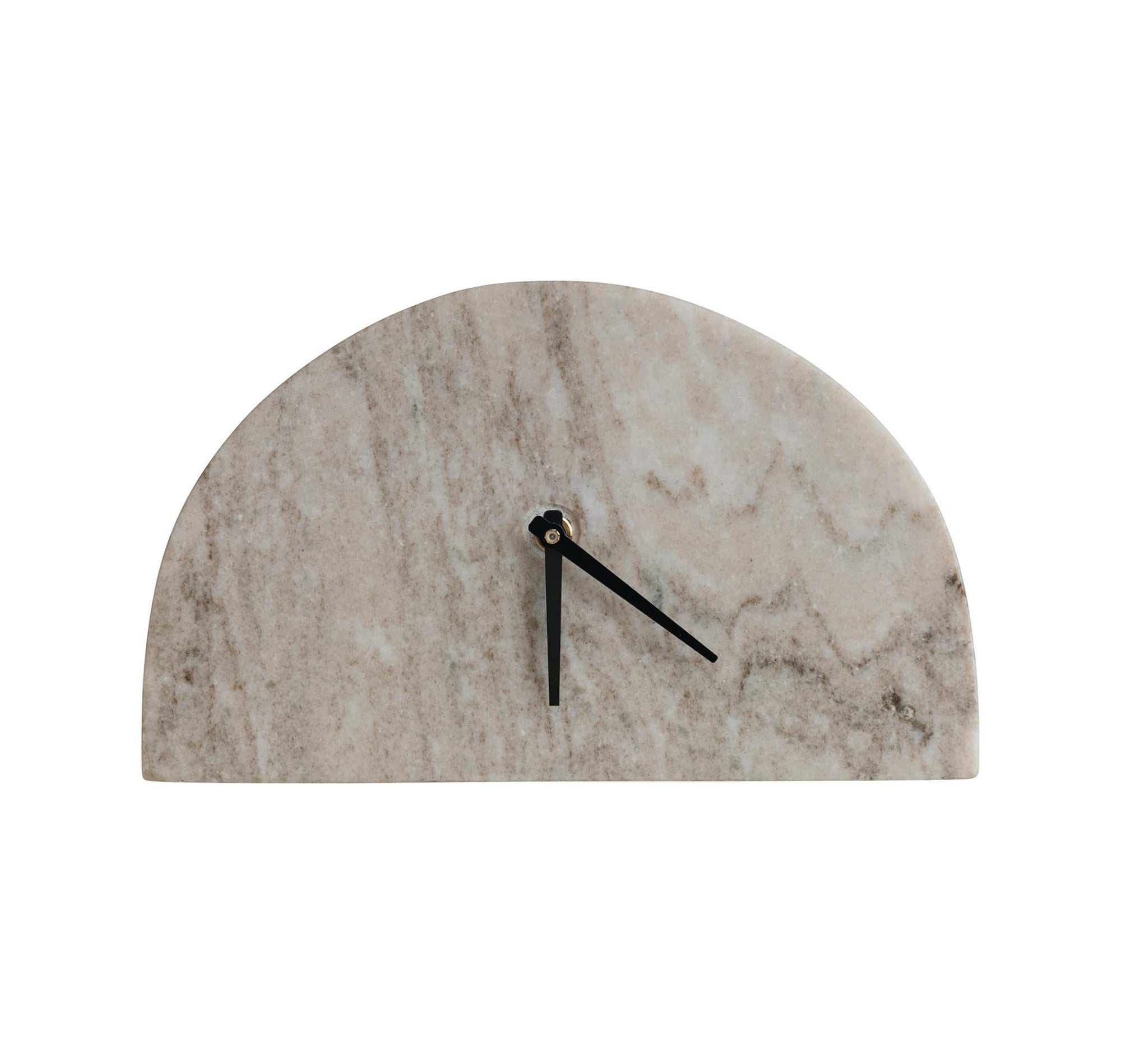 Clock Mantel Top Marble Half Circle 10" Long x 6" High by Homeportonline