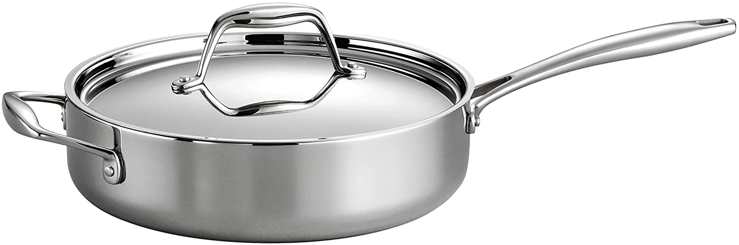 Tri-Ply Stainless Steel Saute Pan by Kiss the Cook