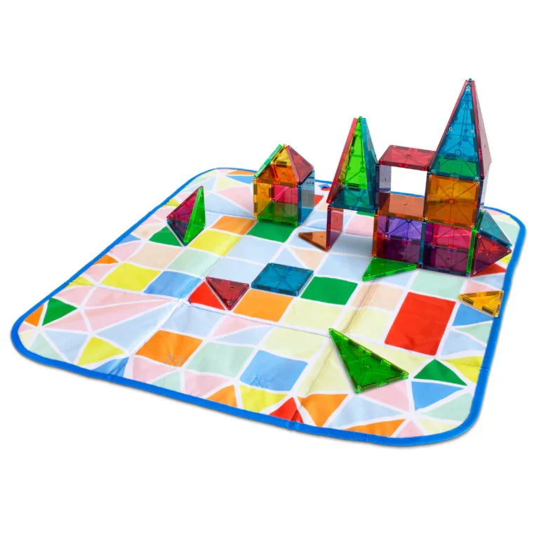 Magna-Tiles Storage Bin and Interactive Play-Mat