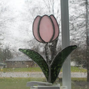 Pink Tulip Suncatcher by Wild Lark