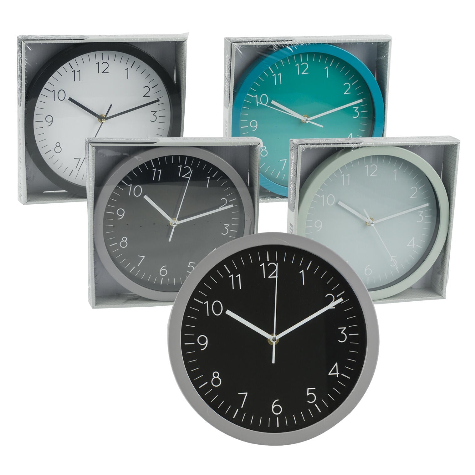 Simply Home Wall Clock- 10" (Assorted Colors Sold Individually) by Homeportonline