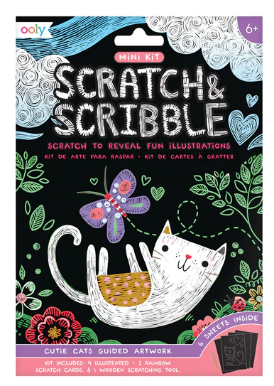 Scratch & Scribble Mini Art Kit Cutie Cats by Homeportonline