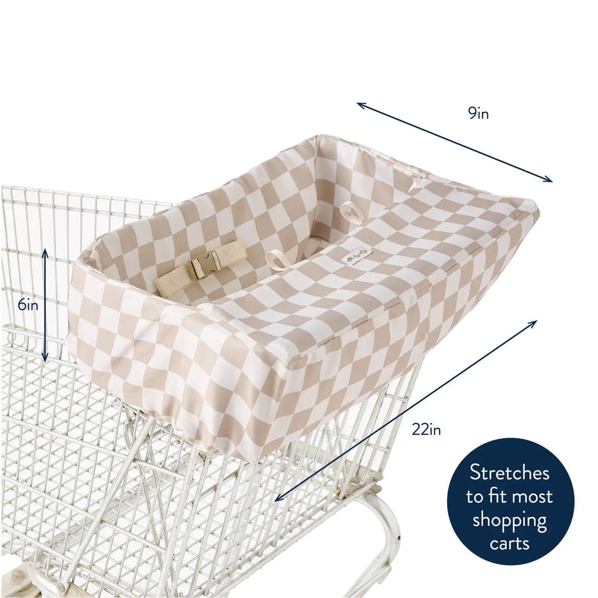 Checkerboard Itzy Shopping Cart Cover