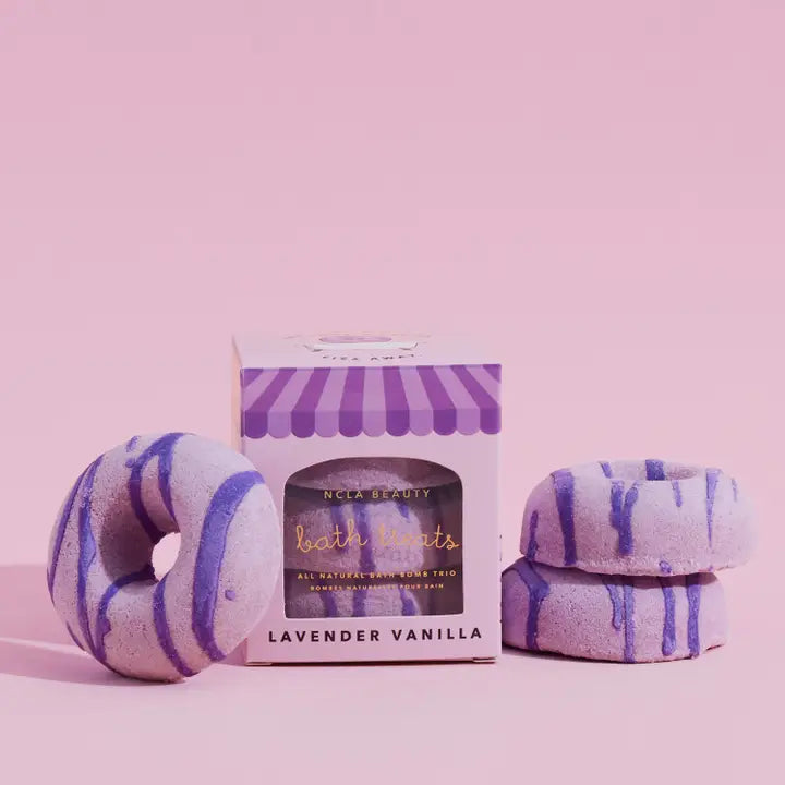 Lavender Vanilla Bath Treats (3 Pc Bath Bomb Set)
