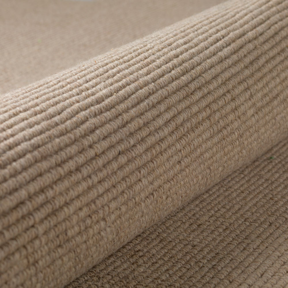 Monaco Boucle Wool Rug Taupe 5' X 7'6" by Homeportonline