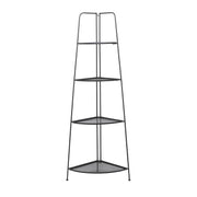 Black Metal Indoor/Outdoor Tall Folding Shelves by Homeportonline