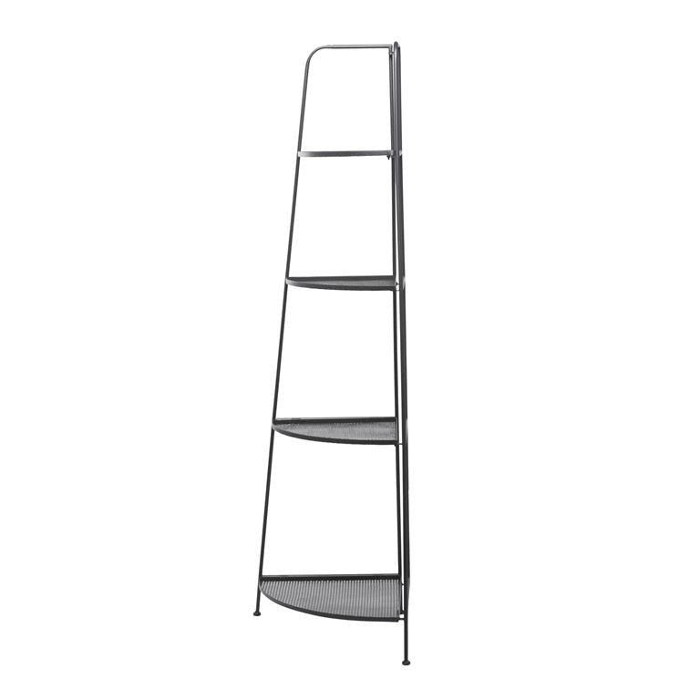 Black Metal Indoor/Outdoor Tall Folding Shelves by Homeportonline
