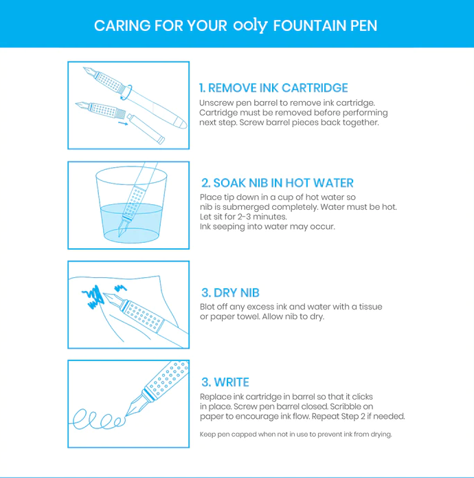 Splendid Fountain Pen Refills Black by Homeportonline