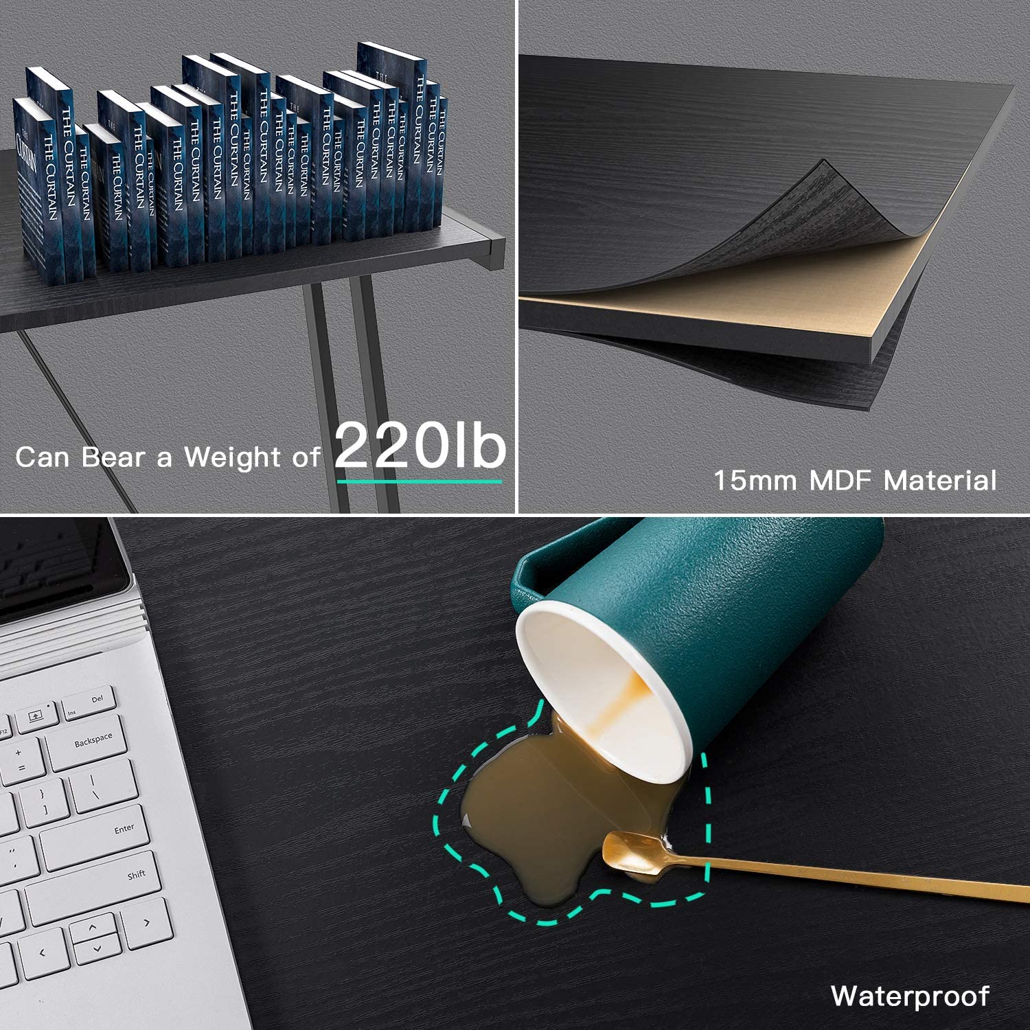 Desk Dazzle Z Base Black by Homeportonline