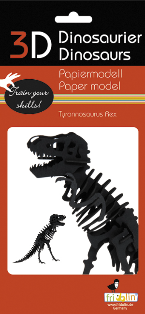3D Paper Model Kit Dinosaur Tyrannosaurus by Homeportonline