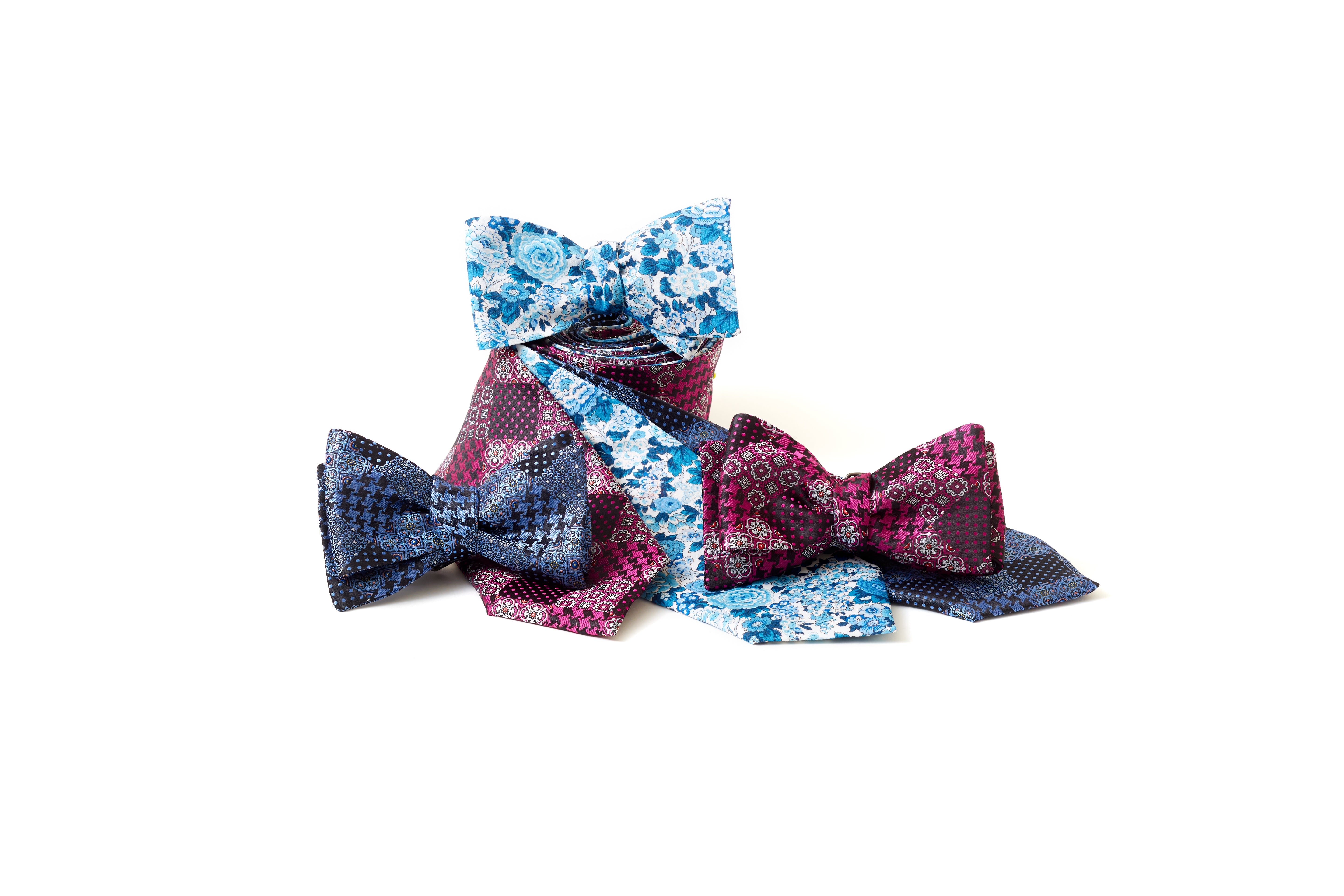 Ellis Square Pink - bow ties