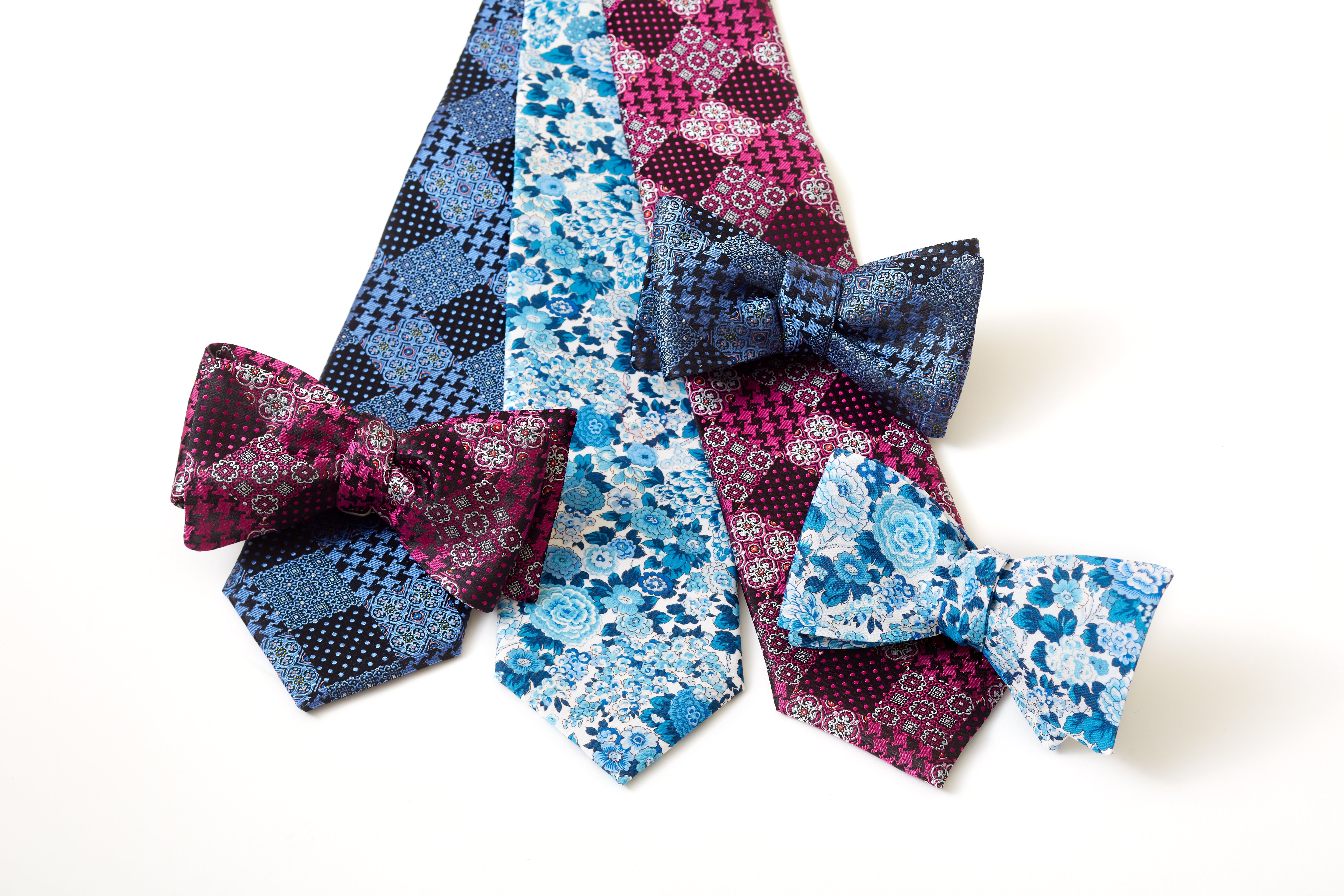 Ellis Square Pink - bow ties