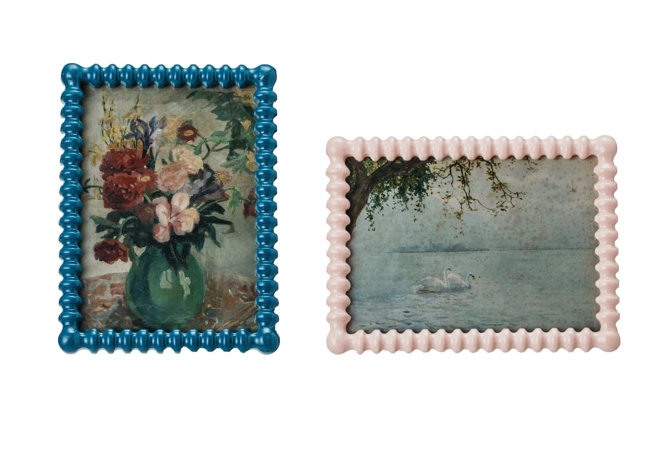 Frame Wood Spindle Blue or Blue 5" x 7" (Sold Individually) by Homeportonline