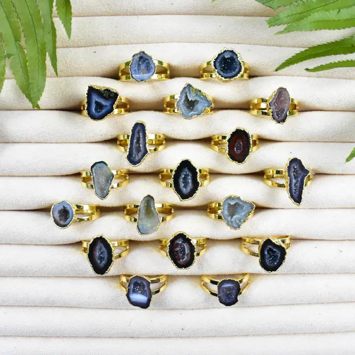 Gold Geode Ring