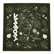 Vermont Bandana - Dark Green by Wild Lark