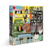 eeBoo Piece and Love Kitchen Chickens 1000 piece square adult Jigsaw Puzzle