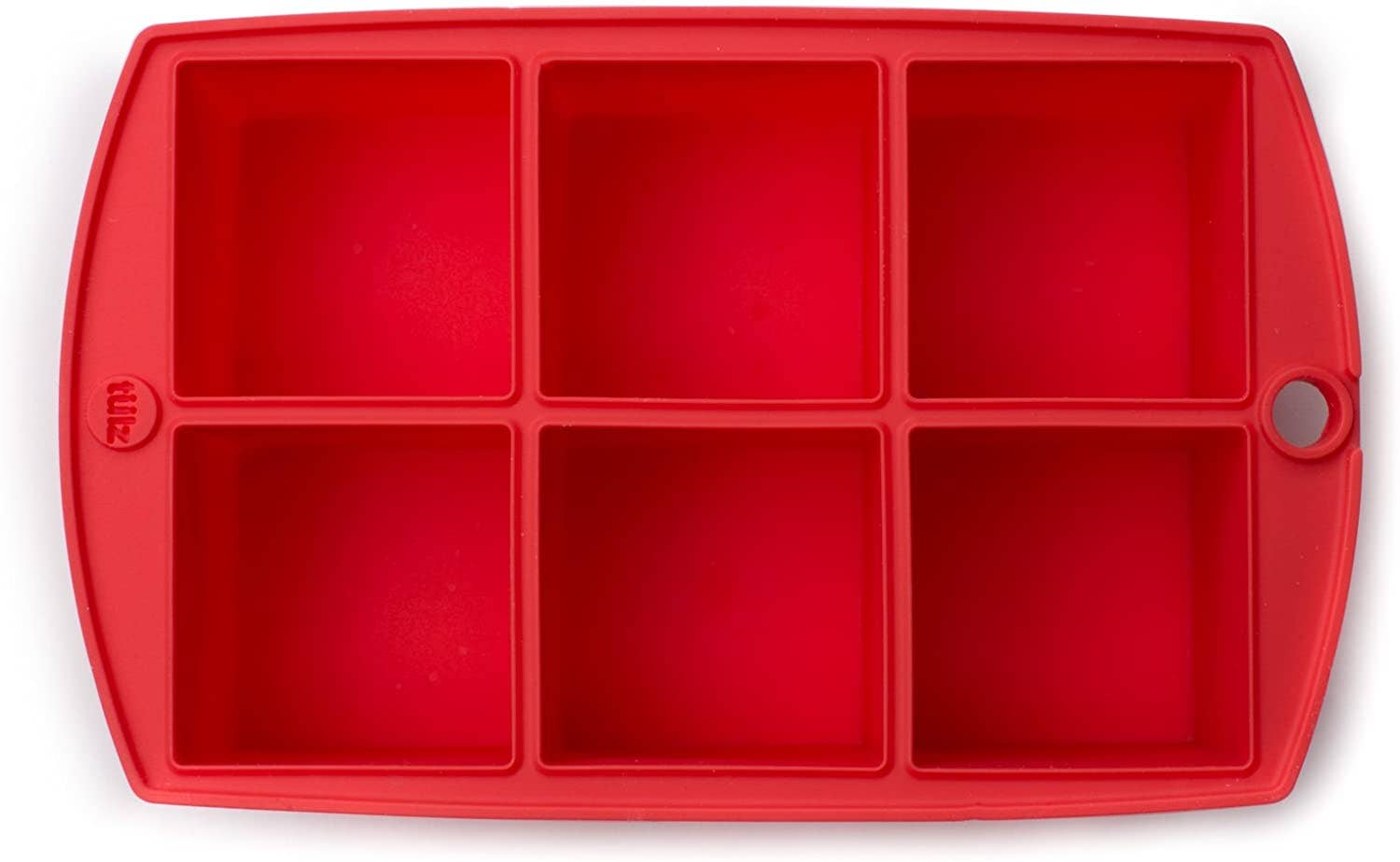 TULZ Mega Ice Block Tray, Ruby, 7.25" x 4.5" x 2" by Kiss the Cook
