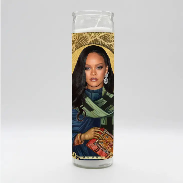 Celebrity Prayer Candle - Robyn Rihanna Fenty by Homeportonline