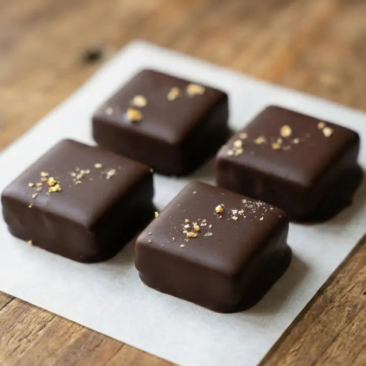4 Piece Dark Chocolate Covered Salted Caramels