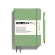 Notebooks - Medium (A5) Sage Hardcover Ruled by Homeportonline