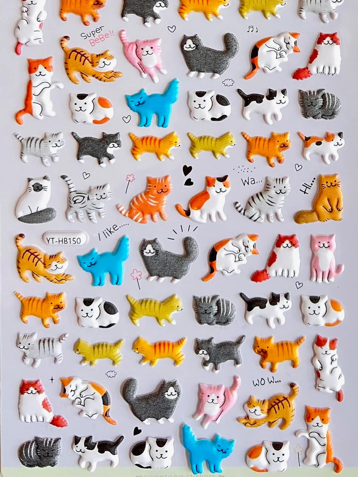Stickers Kitten Puffy by Homeportonline