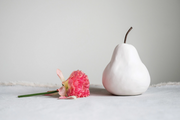 Decorative Stoneware Pear White by Homeportonline