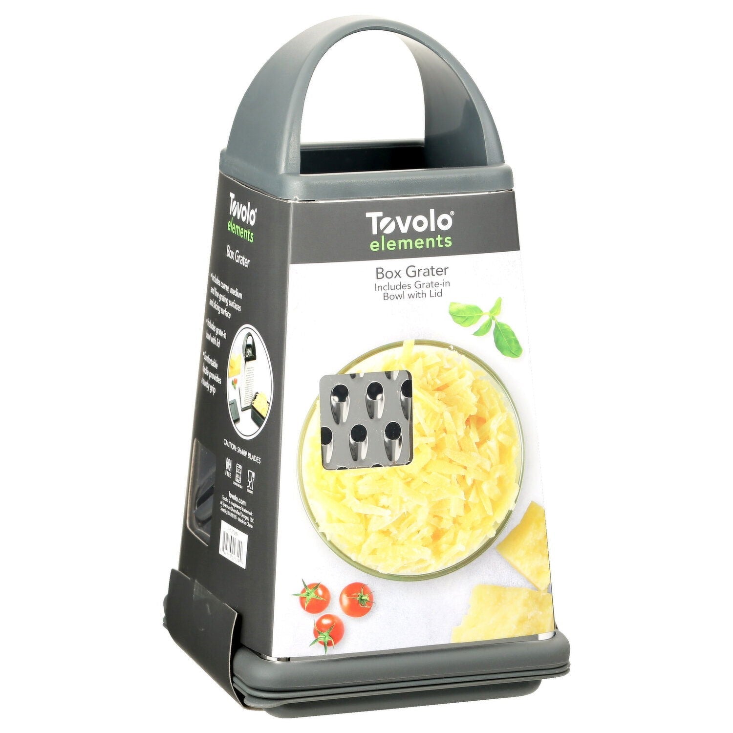 Elements Box Grater with Storage by Homeportonline