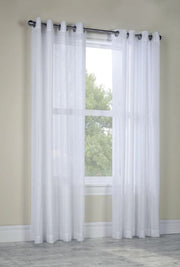 Broadway Grommet Panel 52" x 84" White by Homeportonline