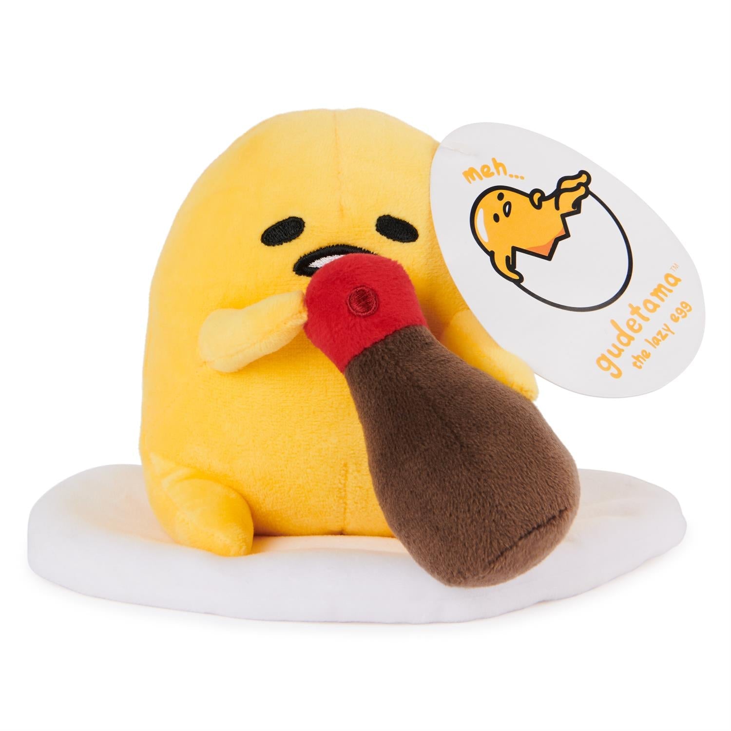 Plush Sanrio Gudetama With Soy Sauce 5" by Homeportonline
