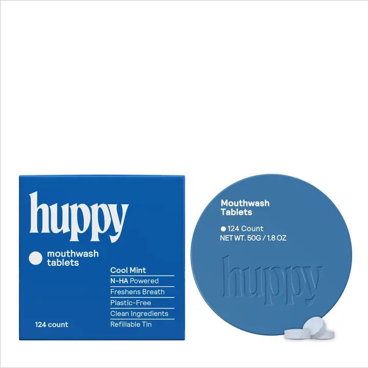 Huppy Alcohol Free & Fluoride Free Mouthwash Tablets