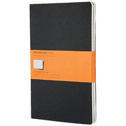 Moleskine Cahier Large Liniert Schwarz DIN A5. 3er Pack