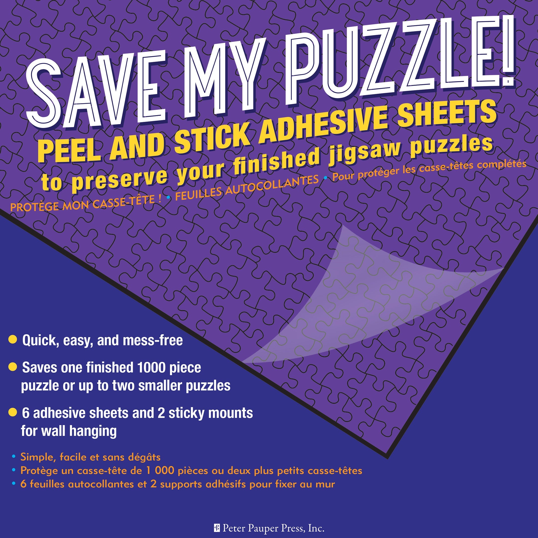 Puzzle Adhesive Save My Puzzle Peel & Stick Adhesive Sheets by Homeportonline