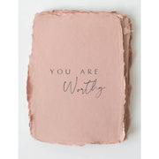 "You Are Worthy" Card by Wild Lark