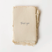 "Thank You" Handmade Paper Card