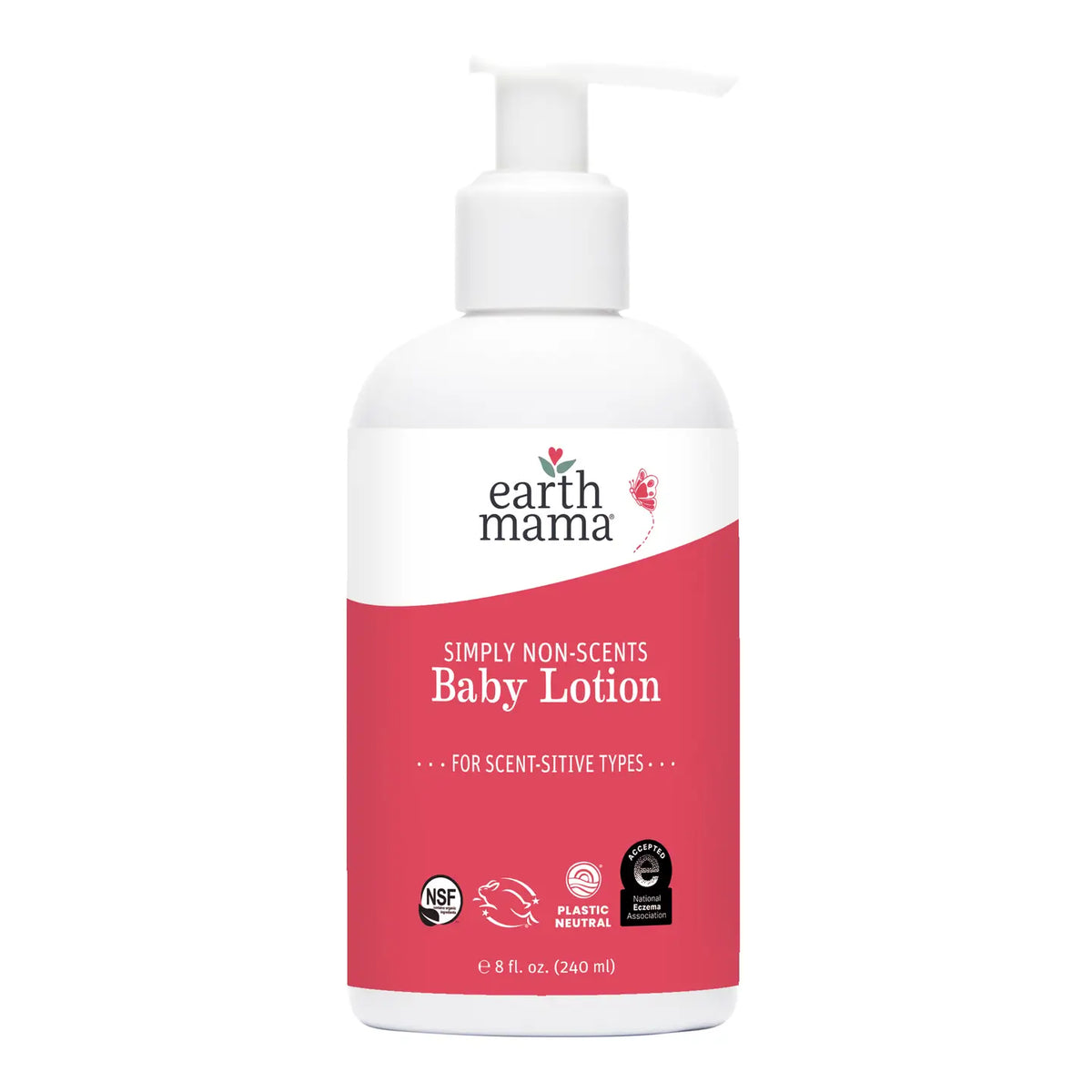 Earth Mama Simply Non-Scents Baby Lotion | Organic & Eczema-Friendly