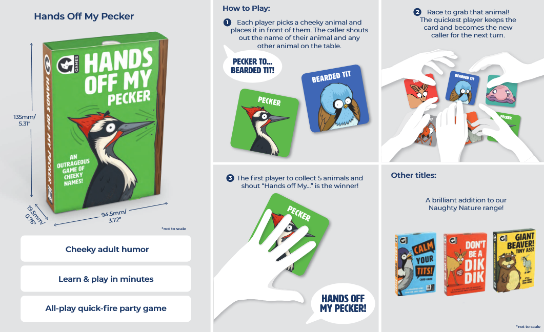 Card Game Hands Off My Pecker by Homeportonline