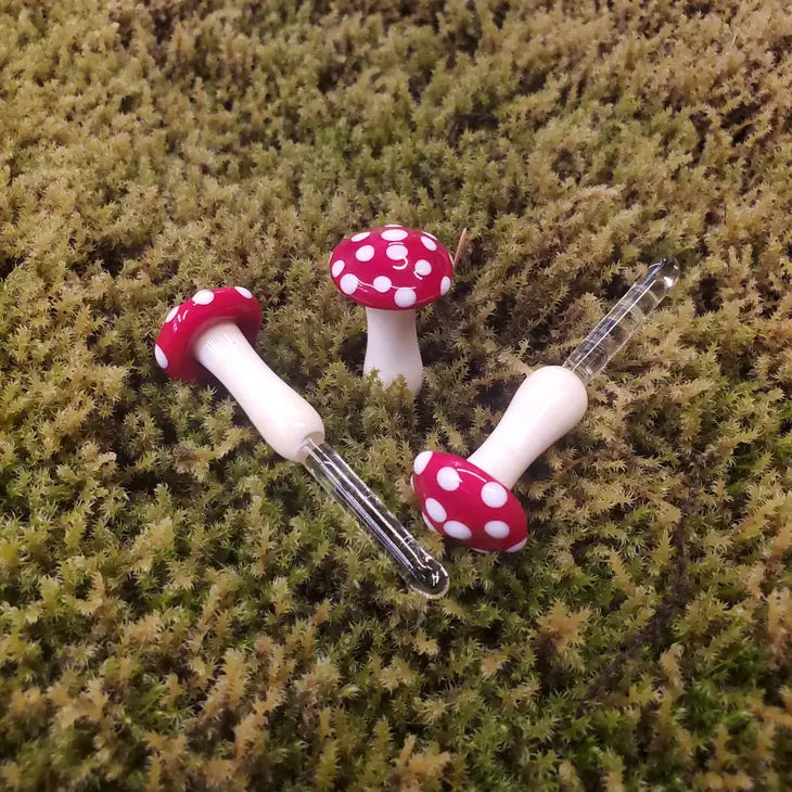 Mushroom Glass Plant Spike