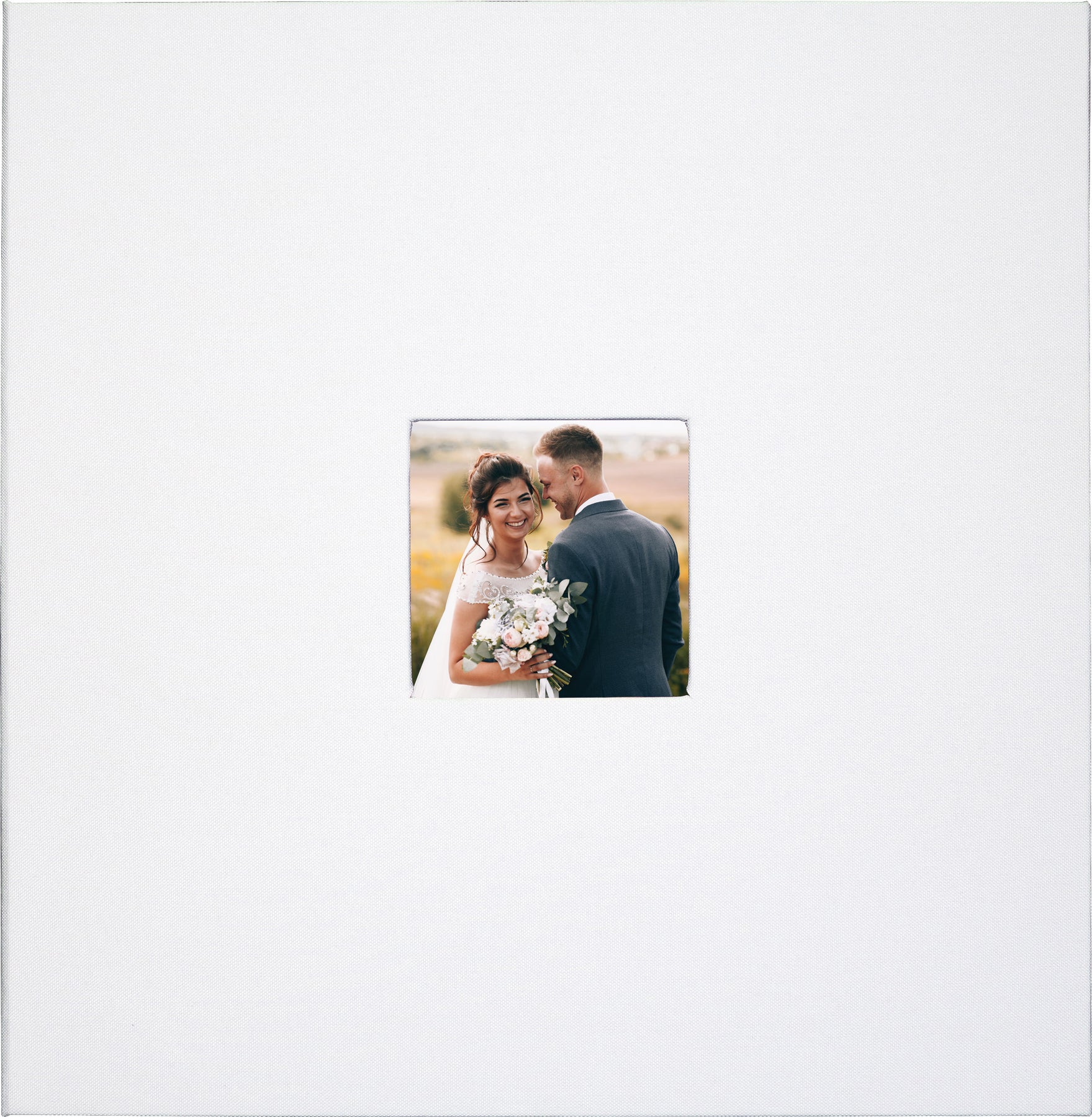 Photo Album Deluxe Holds 200 Photos White 12 1/8" x 13 1/4" by Homeportonline