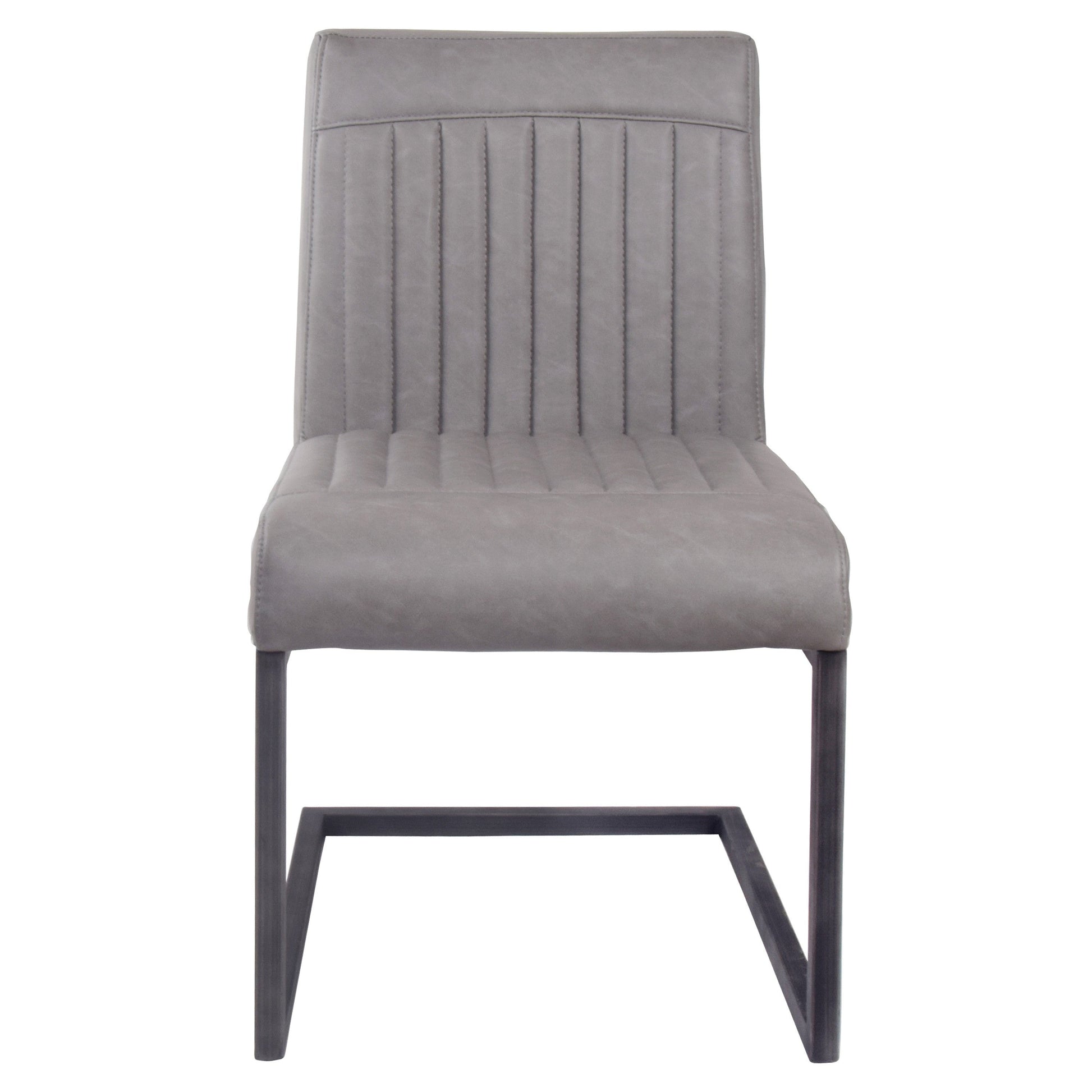 Ronan Polyurethane Dining Chair Antique Graphite Grey by Homeportonline