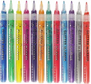 Art Center Markers Glitter 12 Colors by Homeportonline