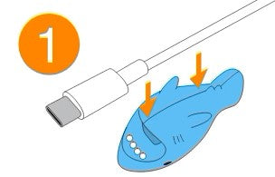 Cable Bite USB-C Shark by Homeportonline