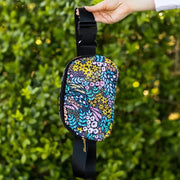 Black Floral Belt Bag by Wild Lark