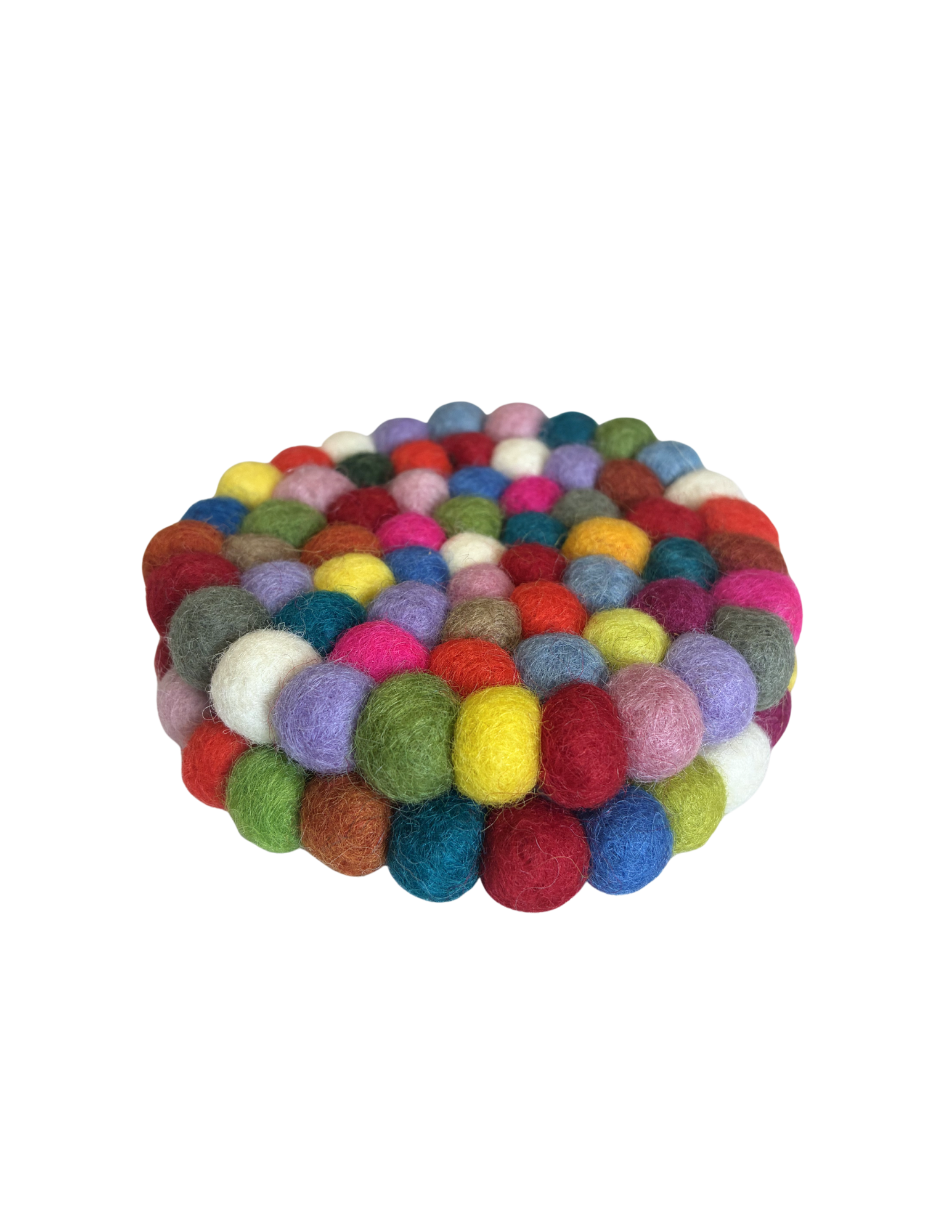 DC Felt Wool Ball Coaster- Square, Circle (set of 4) | 935 FC
